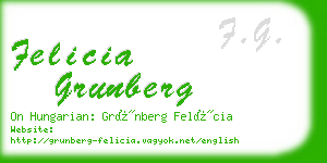 felicia grunberg business card
